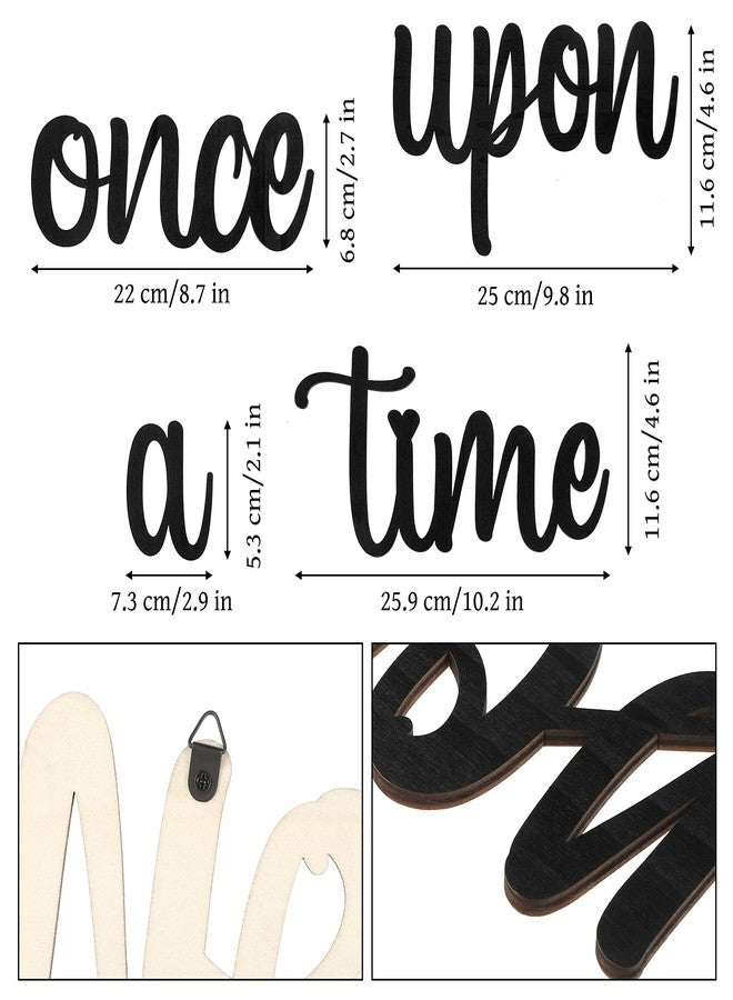 كويكاي لوحة "كان يا ما كان" الخشبية من كويكي، ديكور ركن القراءة الخشبي، ديكور جدار غرفة الأطفال، ديكور لغرفة المعيشة أو غرفة النوم، رف كتب، هدية عيد ميلاد، ديكور منزلي - Image 3